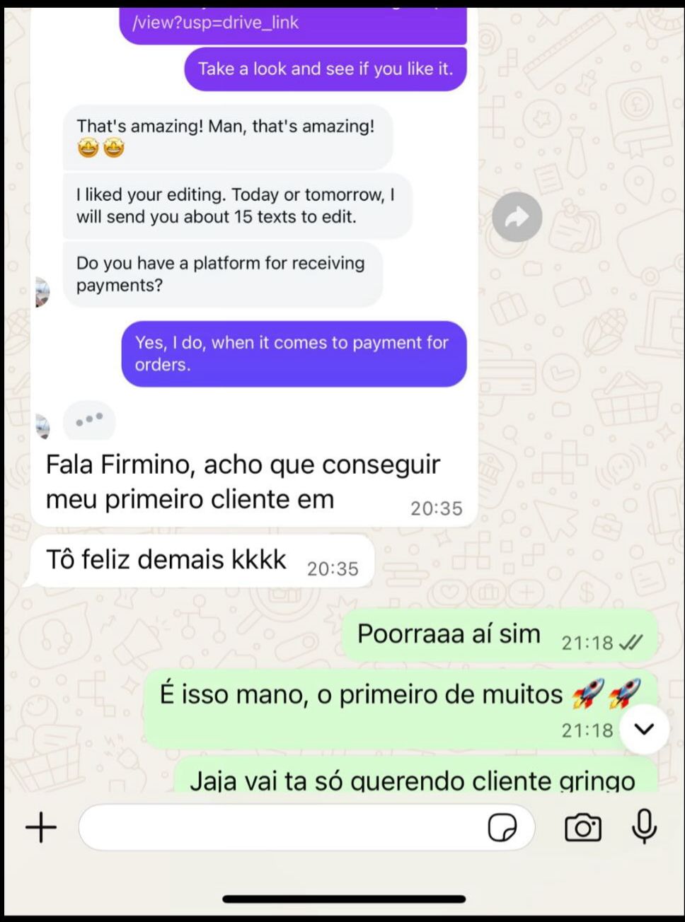 Depoimento aluno