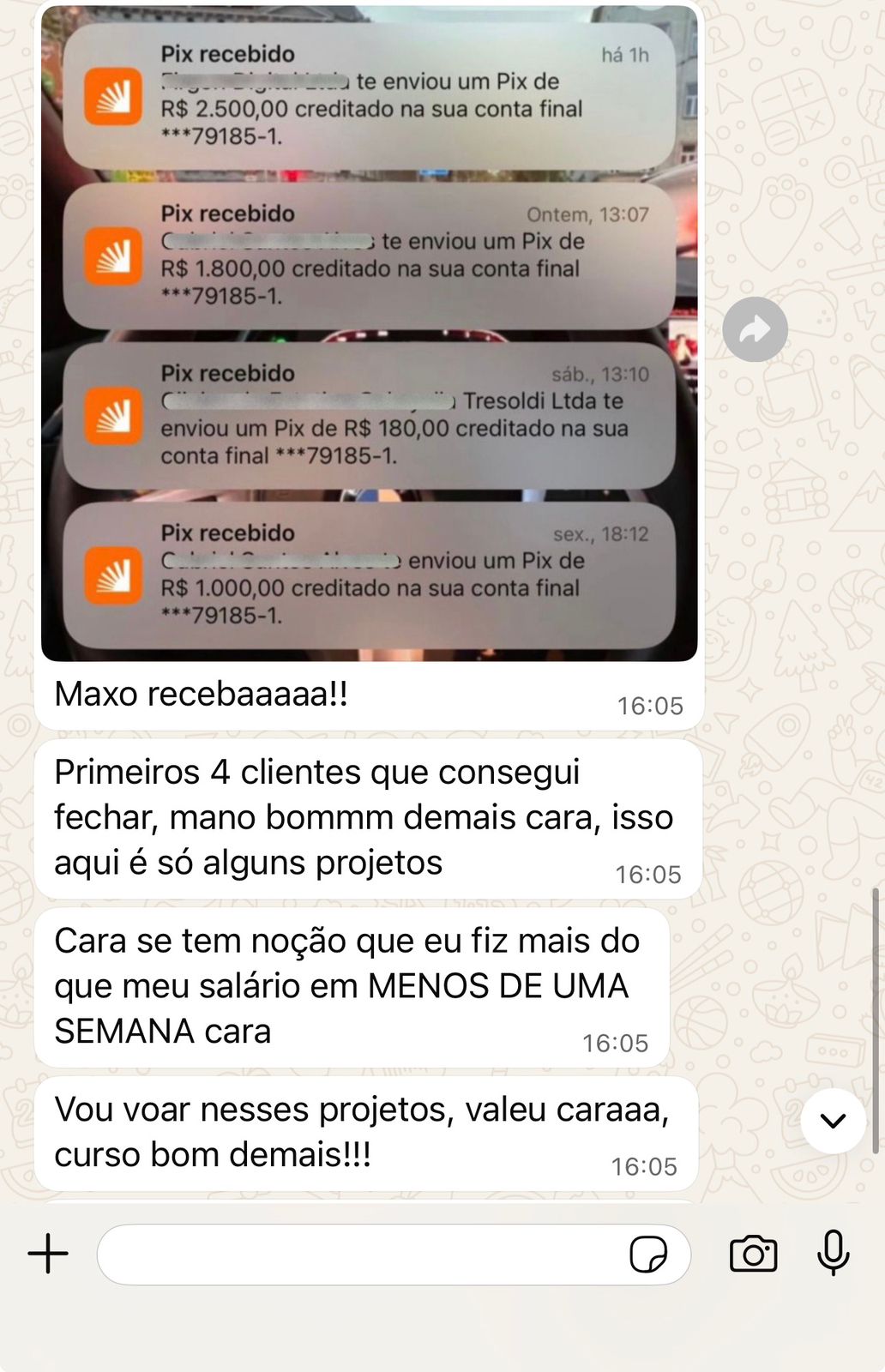 Depoimento aluno