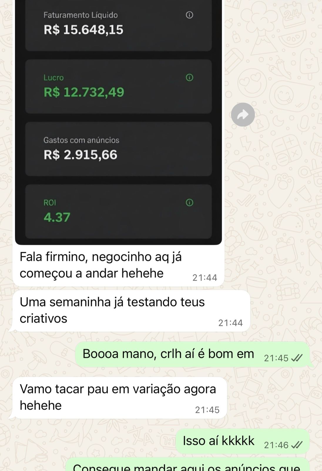 Depoimento aluno